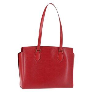 LOUIS VUITTON Epi Duplex Tote Bag Red M52427 LV Auth